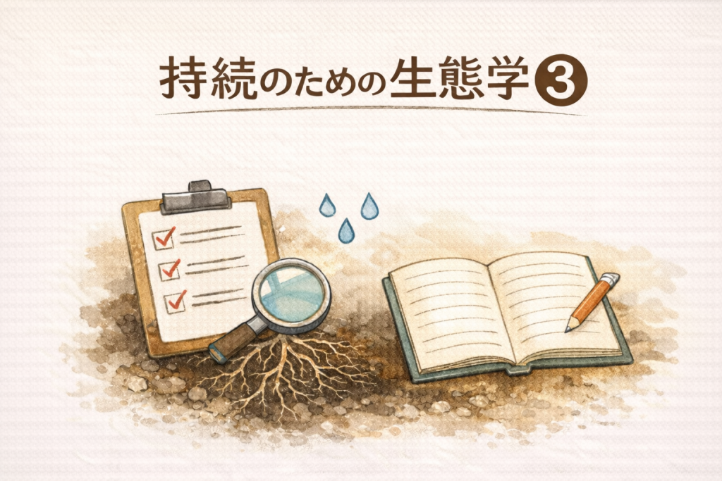 持続のための生態学③ 観察と記録